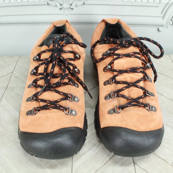 KEEN Orange Leather Suede Low Top Outdoor Walking Shoes Size US 10 - Picture 5 of 9
